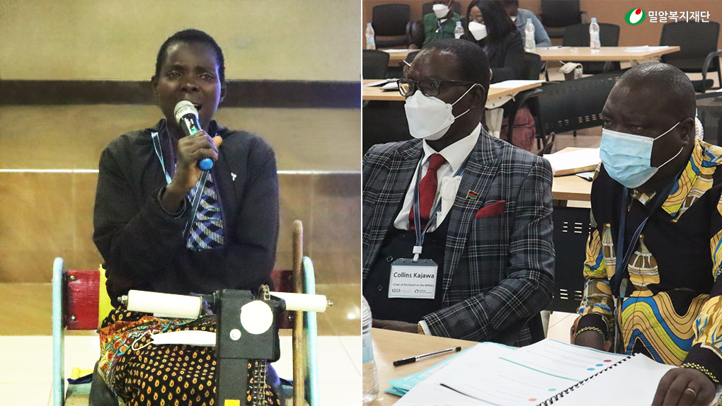 (왼)제니퍼 세누웨일(Jenifer Senuwale)과 (오)정부-관계자들.jpg